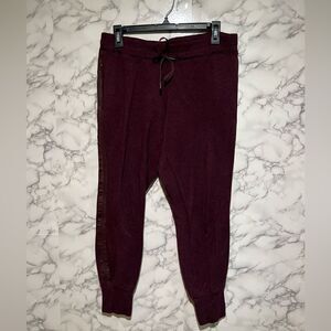 ATHLETA Burgundy Joggers